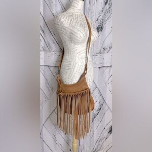 Carlos Falchi Fringed Handbag Shoulder Bag